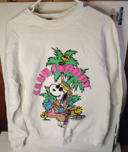 Vintage Club Snoopy Knott's Berry Farm Screen Sterne Sweatshirt Gr. L Made in USA - Bild 1 von 6