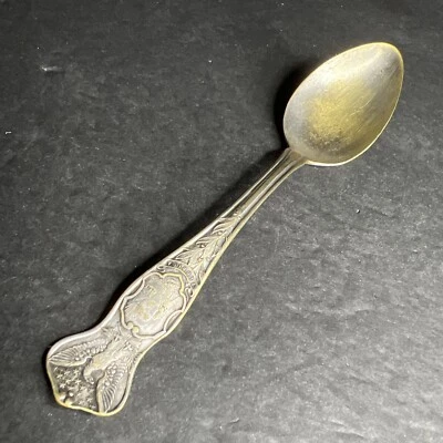 Interstate Silver Company Embossed Florida Souvenir Spoon Foto 1 de 4