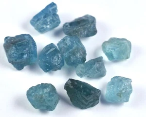Natural Sky Blue Apatite Crystal Loose Rough Lot Rare Gemstone 100.00 Ct - Picture 1 of 9