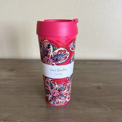 Taza de viaje Vera Bradley Sunburst vaso floral taza de té de café aislada 16 oz Foto 1 de 4