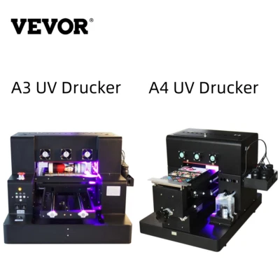 VEVOR A3 A4 Flachbett UV Drucker Kleber Etikettendrucker Drucker Drucker printer - Bild 1 von 4