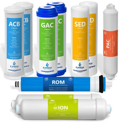 1 Year Deionization Reverse Osmosis System Replacement Set – 10 Filter – 100 GPD - Image 1 of 4