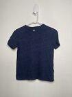 Old Navy Shirt Boys Size Medium 8 Blue V Neck Shirt Sleeve Solid Basic