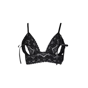 90s vintage goth lace bow bralette - Picture 1 of 5