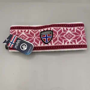 ROKK Noruega Rosa Tejido Invierno Oreja Cubierta Diadema NUEVO - Imagen 1 de 4