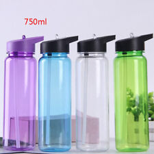 750ml Water Bottle with Straw Plastic  Leakproof Sport Portable Drink Mug NeTM