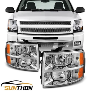 Par de carcasas cromadas para Chevy Silverado 1500 2500HD 3500HD 2007-2014 - Imagen 1 de 12
