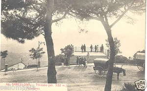 ANTIGUA POSTAL BARCELONA TIBIDABO MIRADORES CATALUÑA OLD POSTCARD        CC00322 - Picture 1 of 1