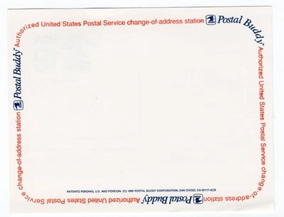 Scott #CVUX2 Postal Buddy Address Change Eagle Card - Image 1 of 2