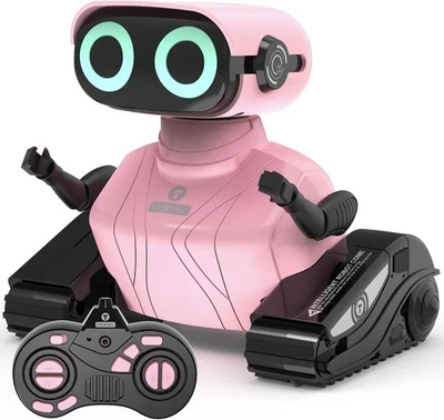 Remote Control Robot Toy, RC Robots for Kids with LED Eyes, Flexible Head & Arms - Image 1 of 4