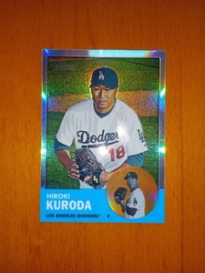 2012 Topps Heritage Hiroki Kuroda Chrome REFRACTOR HP76 #'d /563 LA Dodgers - Picture 1 of 2