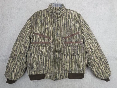 Realtree Vintage Camo Puffer Jacket Goose Down Trophy Club Camouflage Medium  - Image 1 of 4