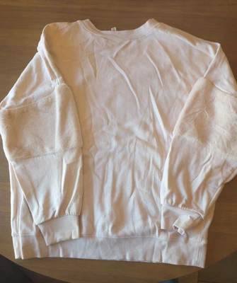 Jessica Simpson Maternity Large Sweater Womens Cream fluffy sleeves - Image 1 of 3