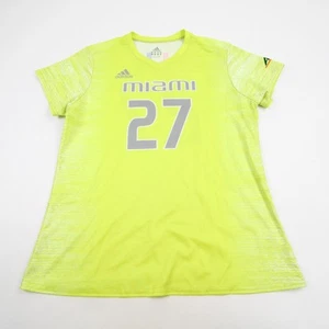 Miami Hurricanes adidas Practice Jersey - Soccer Women's Yellow Used - Picture 1 of 6