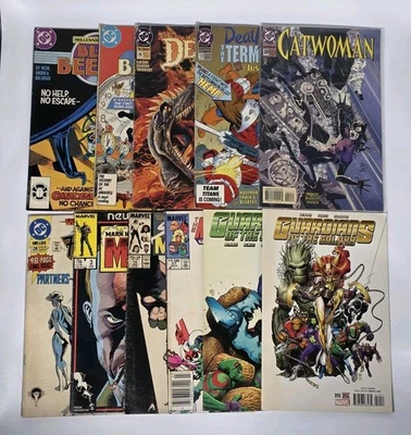 Lote de 11 Quadrinhos Modernos de Cobre Marvel DC: Exterminador Blue Beetle Guardians Galaxy  - Imagem 1 de 4