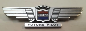 Vintage 60er Jahre United Airlines Future Pilot Pin Kunststoff  - Bild 1 von 4