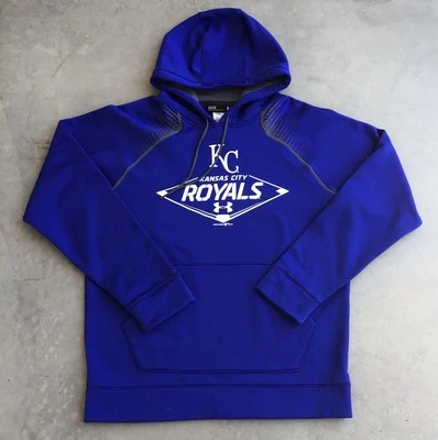 Kansas City Royals Sudadera con Capucha Azul Medio 2015 Under Armour Storm 1 MLB Béisbol KC Foto 1 de 4