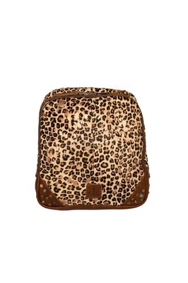Mochila STS Ranchwear para mujer Great Plains mini estampado de leopardo/cuero marrón OS Foto 1 de 4