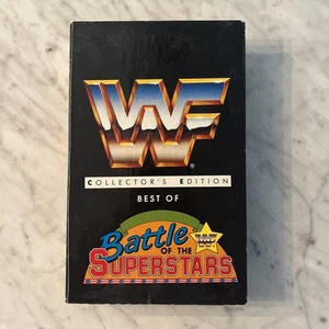 WWF Best Of Battle Of The Superstars VHS Macho Man Shawn Michaels Tape WWE - Picture 1 of 4