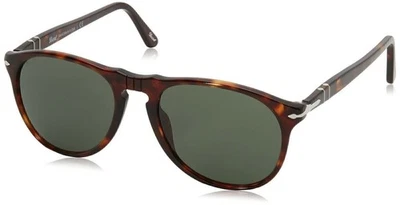 Persol 男式经典太阳镜,哈瓦那/绿色 0PO9649 24/31 55 毫米 — 第 1/4 张图片