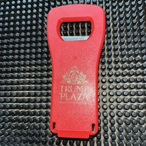 Trump Plaza Casino Two Way Red Bottle Top Opener - Picture 1 of 4
