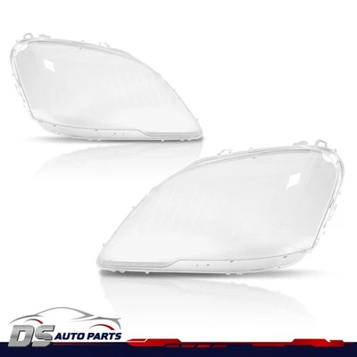 Headlight Lens Covers Fit For 2009-2011 Mercedes-Benz W164 ML-Class Left & Right Foto 1 de 4