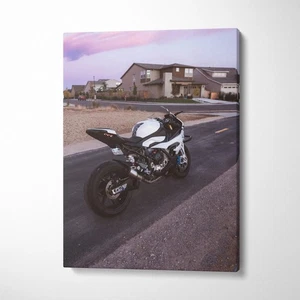 BMW Inspired S1000RR High Resolution Museum Quality Vertical Canvas Print #011 - Picture 1 of 14