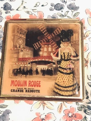 Moulin Rouge, design/art work,  gold small mirror excellent condition  - Image 1 of 4