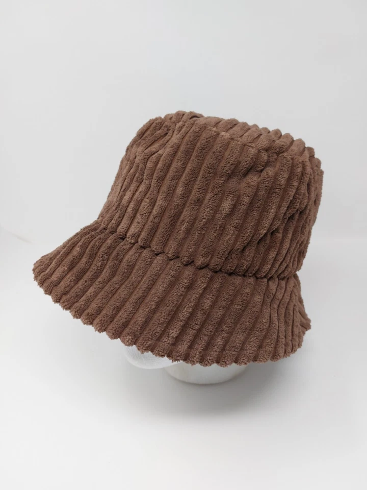 David & Young Pana 2 Baleas Marrón Forrado Sombrero Cubo Gorra OSFM Foto 1 de 4