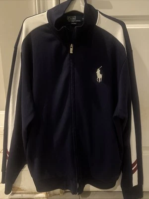 Chaqueta Polo Ralph Lauren XL Azul Marino Cremallera Completa Para Hombre Foto 1 de 3