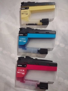 Set Of 3 Brother LC406C/Y/M Cyan INKvestment Tank ink cartridge. - Picture 1 of 9