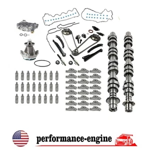 For 5.4 L Triton 3V Ford F150 Lincoln Camshafts Lifters Rocker Arms Timing Chain - Picture 1 of 13
