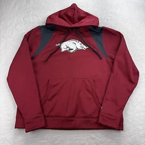 Arkansas Razorbacks Russell Pullover Hoodie Women XXL Red Fleece - Picture 1 of 9