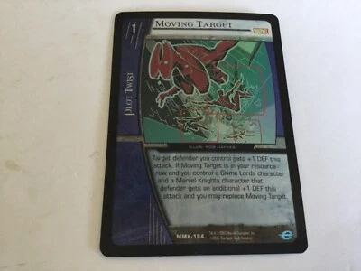 VS System: Moving Target - Foil [Played] Marvel Knights TCG CCG Classic Marvel D - Image 1 of 2