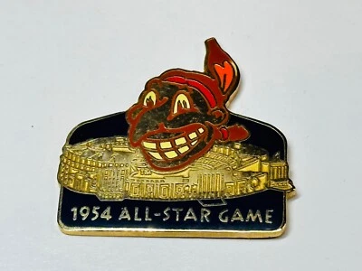 Cleveland Indians Pin Commemorative Reproduction 1954 All Star Game Chief Wahoo - Image 1 of 2
