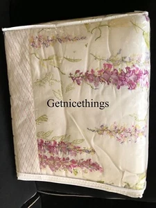 $950 NWT New Yves Delorme Pergola Counterpane Embroidered Wisteria Silk Cotton - Picture 1 of 24