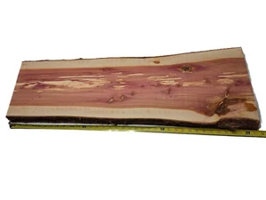 LOSA DE CEDRO ROJO ORIENTAL GRUESA FRESADA BORDE VIVO 37"L X 8-12"W X 1.8"T SE ENVÍA GRATIS - Imagen 1 de 6