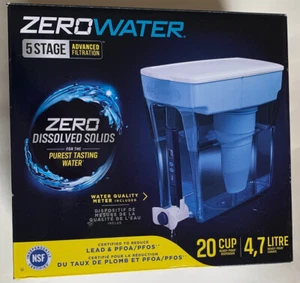 Zero Water 5 Stage Advanced Filtration 20 Cup Model ZD-20RPN 4.7 Liters  NIB - Picture 1 of 12