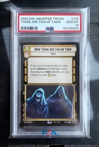 2024 Star Wars Unlimited TWI - THERE ARE TWO OF THEM #225 - PSA GEM MT 10 - Bild 1 von 2