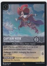Disney Lorcana: Captain Hook Thinking a Happy Thought - 175/204  HOLO Foil  Rare
