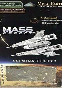 MASS EFFECT *SX3 Alliance Fighter* (Fascinations Metal Earth 3D Model Kit) - Picture 1 of 3
