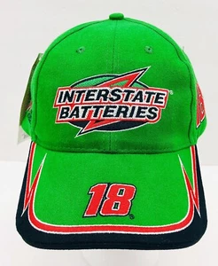 Interstate Batteries Bobby Labonte #18 Joe Gibbs Racing Strapback Hat NEW Chase - Picture 1 of 10
