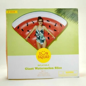 Sun Squad Inflatable Giant Watermelon Slice 6' Wide - Picture 1 of 9