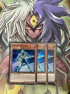 LDS2-EN049 x3 Galaxy Knight Varying Colours Ultra Excellent Condition Yugioh - Picture 1 of 2