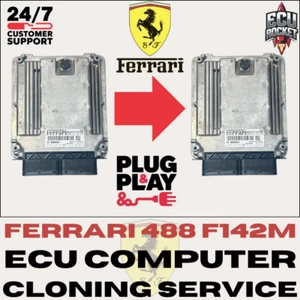 Ferrari 488 F142 ECU ECM Engine Computer Cloning Service Plug & Play 0261S18281 - Picture 1 of 5