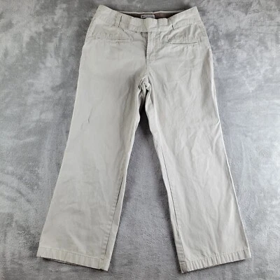 Pantalones Columbia para mujer 8 (30x26) hueso crema pierna recta recortados camping al aire libre Foto 1 de 4