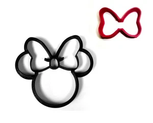 MINNIE MOUSE AND HER BOW CARTOON CHARACTER SET OF 2 COOKIE CUTTER USA PR1539 - Picture 1 of 10