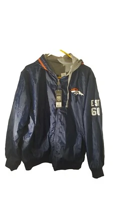 Chaqueta con Capucha Reversible NFL Proline Denver Broncos Talla L Nueva con Etiquetas.   Foto 1 de 4