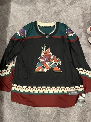 Camiseta deportiva retro Fanatics Breakaway Arizona Coyotes NHL con logotipo de Kachina para hombre talla 3XL Foto 1 de 4