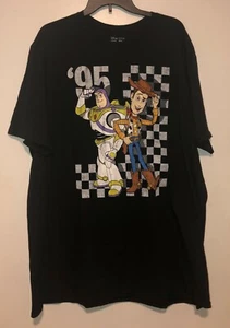 Camiseta negra 2XL Toy Story Buzz Lightyear & Woody de Disney para hombre nueva con etiquetas - Imagen 1 de 2